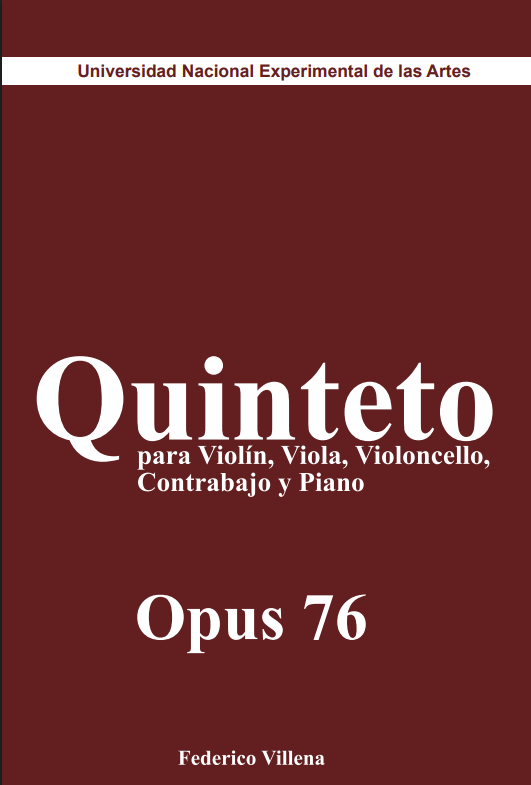 Quinteto para Violín, Viola, Violoncello, Contrabajo y Piano Opus 76