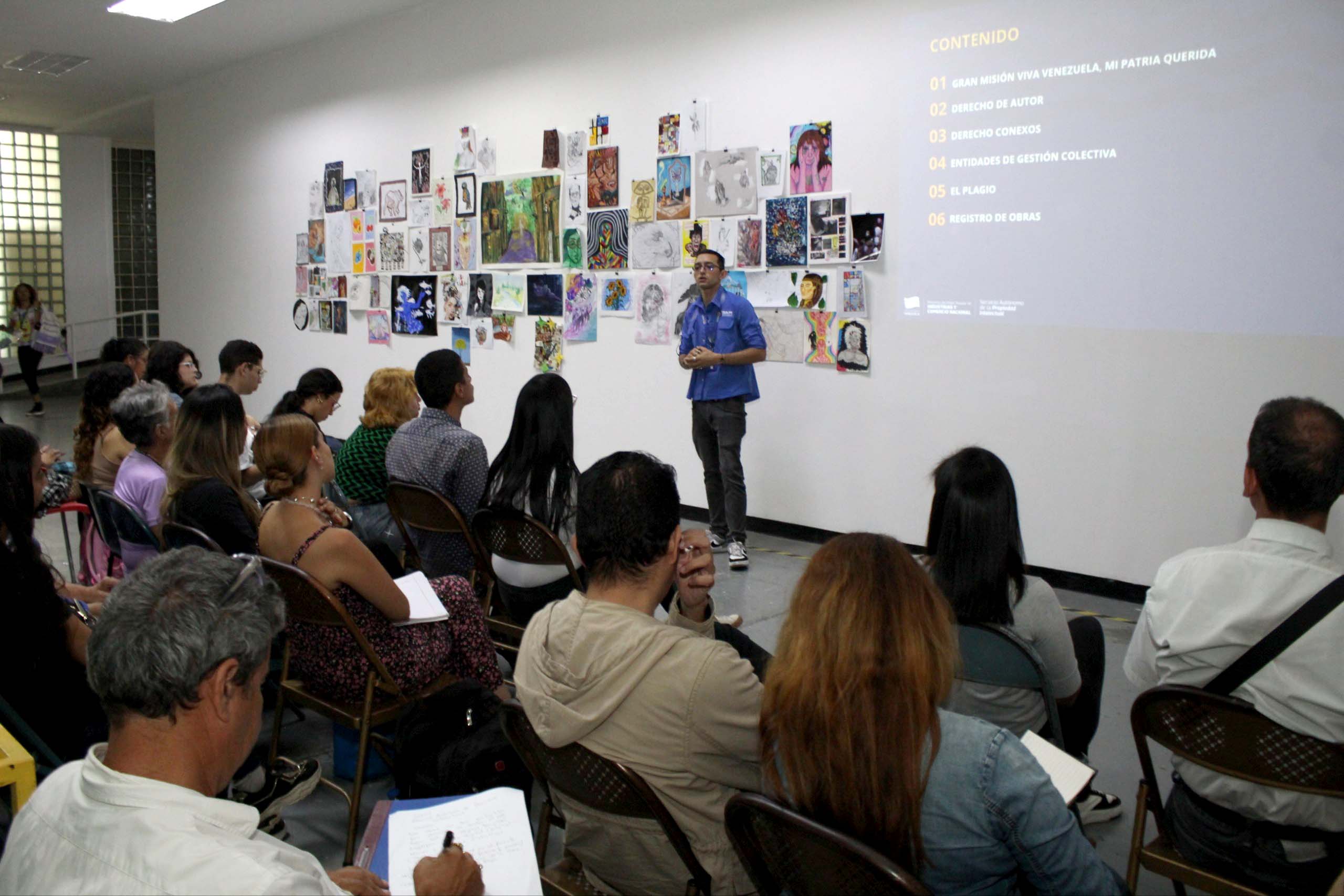 Comunidad de Unearte destaca importancia del Derecho de Autor en taller del SAPI